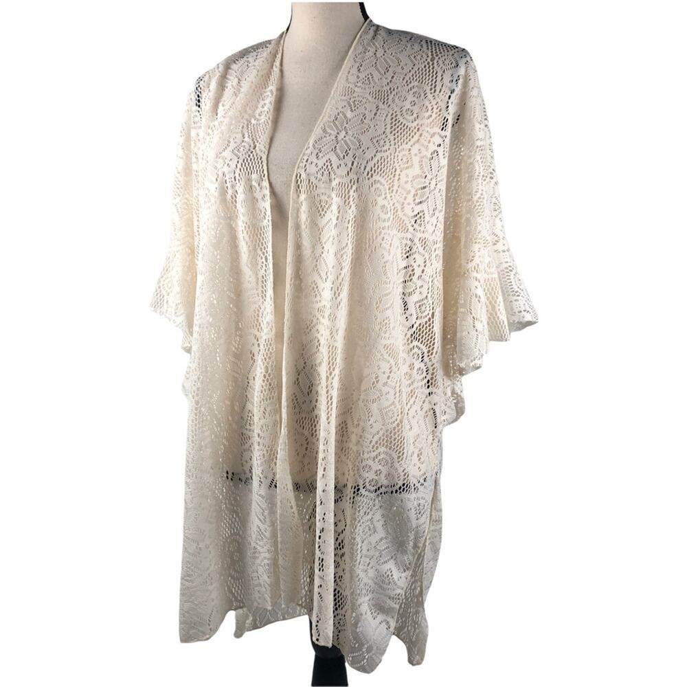 NWT Mudd Crochet Beach Cover up OS